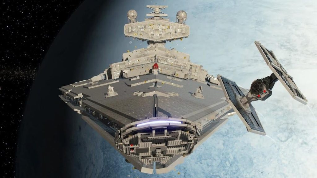 Fortnite Player Constructs Star Wars Star Destroyer Using LEGO In-Game