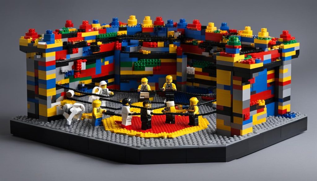 Rock meme Lego build