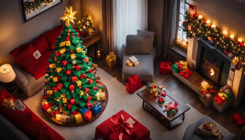 how to make a christmas tree out of legos