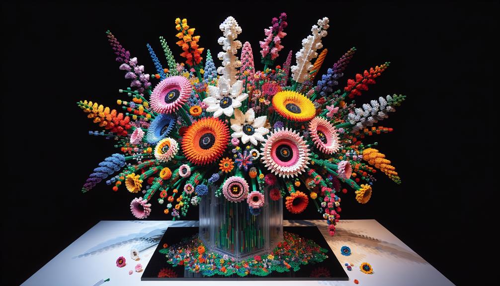 lego wildflower bouquet creation